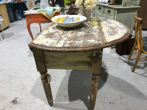 Painted Walnut Kitchen Table