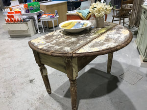 Painted Walnut Kitchen Table