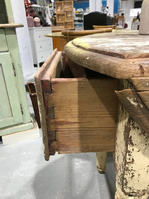 Painted Walnut Kitchen Table