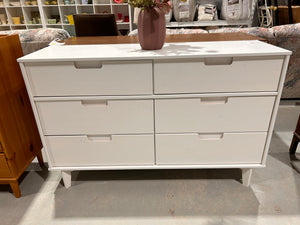 Minimalist White Dresser