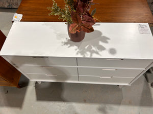 Minimalist White Dresser