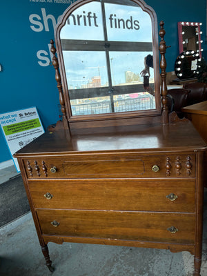 Antique Dresser with Mirror