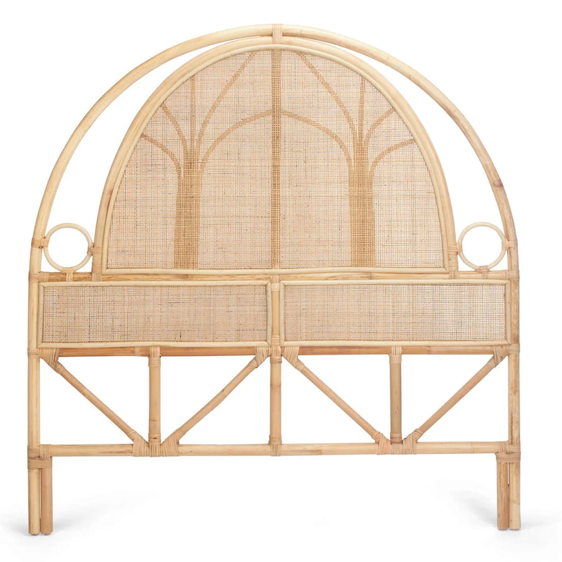 LUNULA Cane Webbing Rattan Queen Headboard