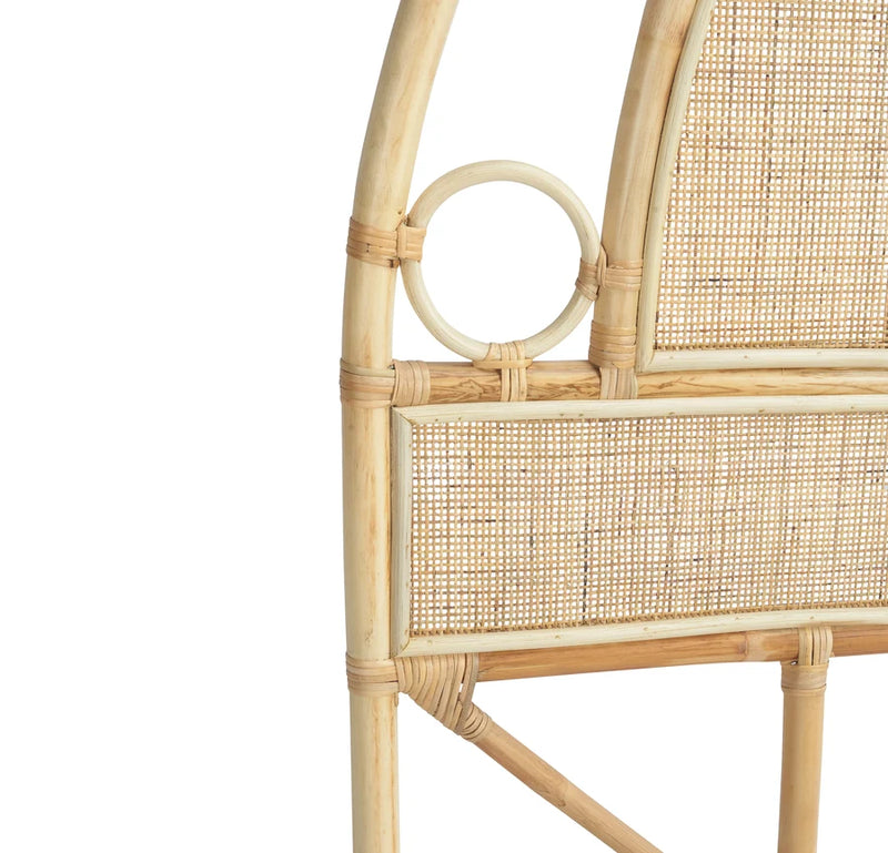 LUNULA Cane Webbing Rattan Queen Headboard