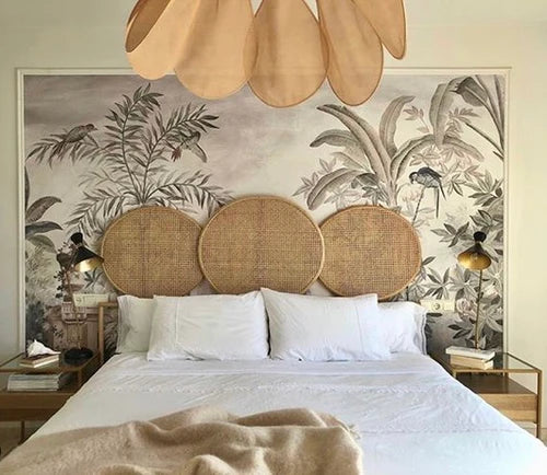 Lihat Rattan Queen headboard