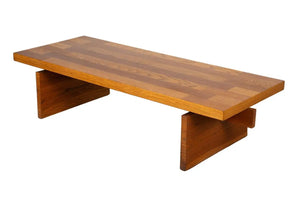 Mid-Century Lane Brutalist Coffee Table Bench