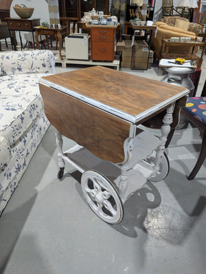 Antique Drop-Leaf Tea Cart