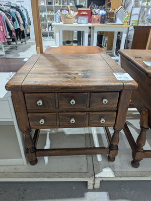Vintage Pine End Table