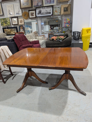 Vintage Double Pedestal Dining Table