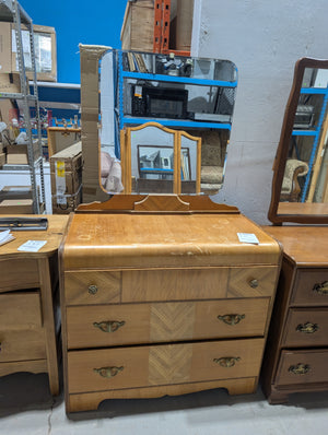 Vintage Art Deco Dresser with Mirror