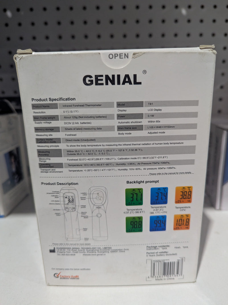 Genial Non-Contact Infrared Thermometer