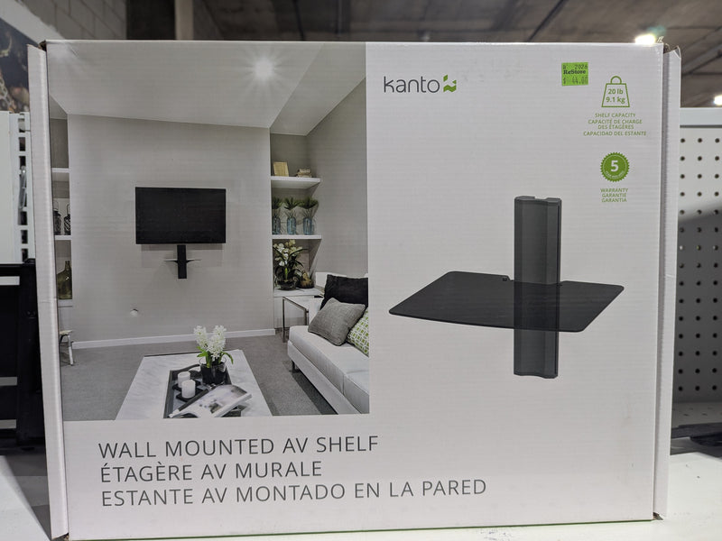 Kanto AVT1 Wall Mounted AV Shelf