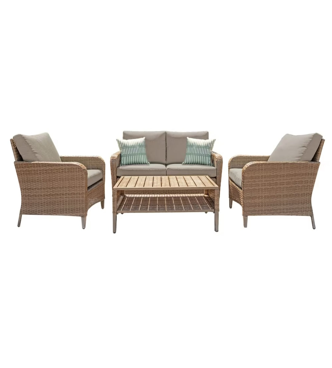 Wicker Hampton Bay Cushions Home Depot Beacon Park Hampton Bay