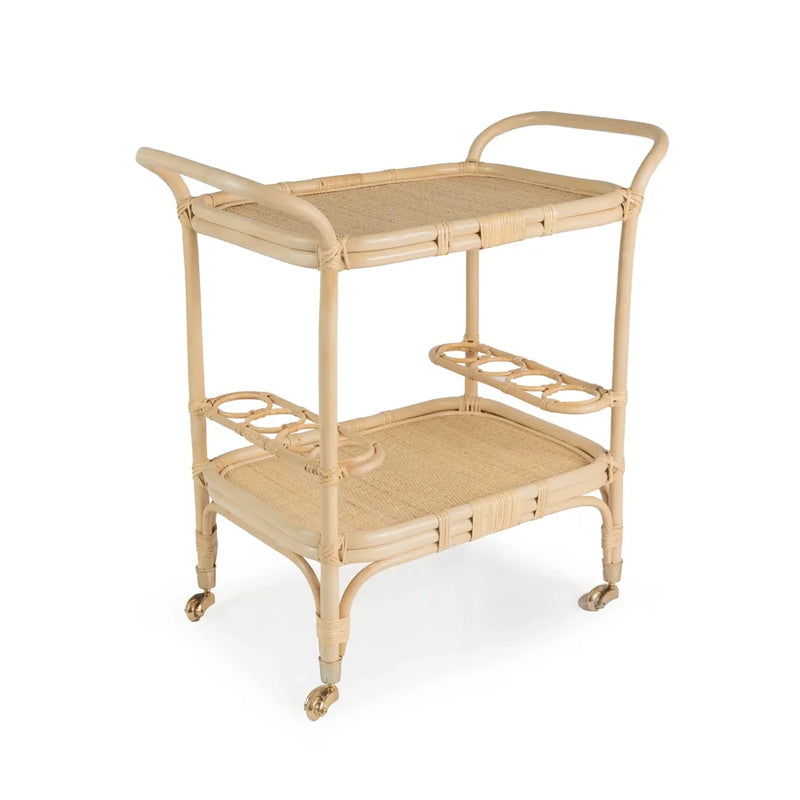 SUMERIA Rattan Bar Cart