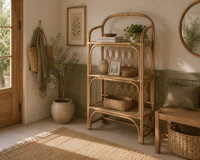 HINDE Etagere Rattan Rack