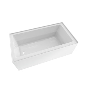 Albana 3060 IFS AFR Acrylic Alcove Left-Hand Drain Bathtub in White