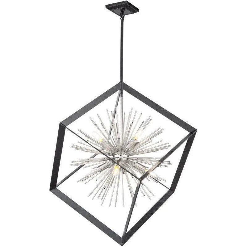 Sunburst Eight-Light Chandelier
