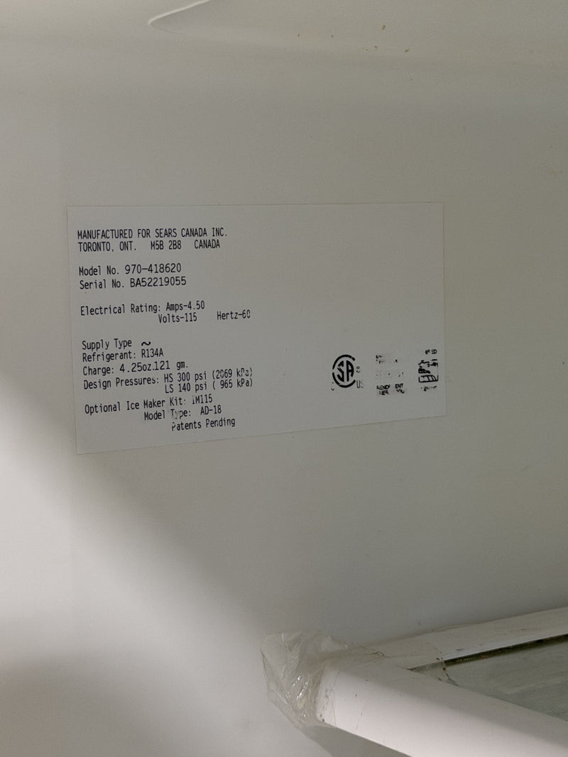 Kenmore Top-Freezer Refrigerator - White
