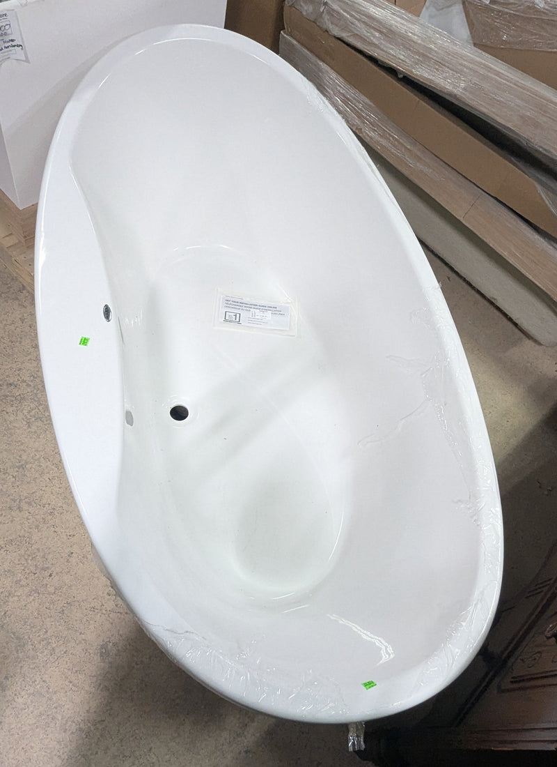 MAAX White Acrylic Freestanding Bathtub