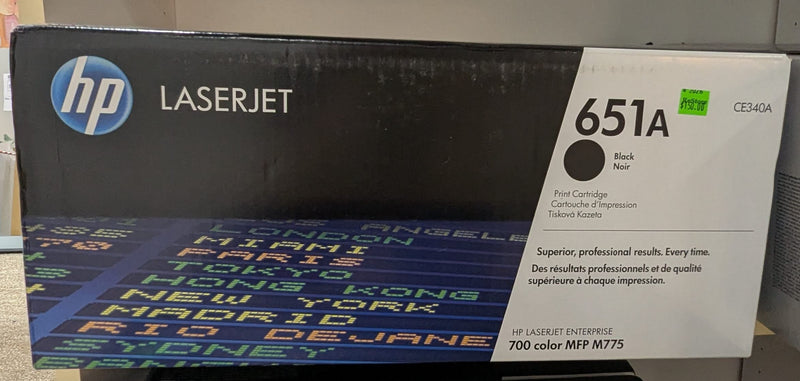 HP LaserJet 651A Black Print Cartridges