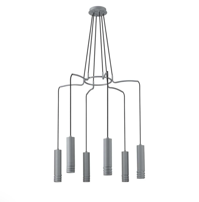 Mirage Lighting Milly 6-Light Matte Grey Chandelier