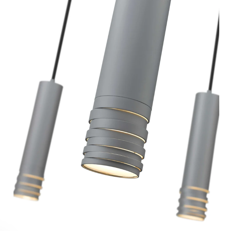 Mirage Lighting Milly 6-Light Matte Grey Chandelier