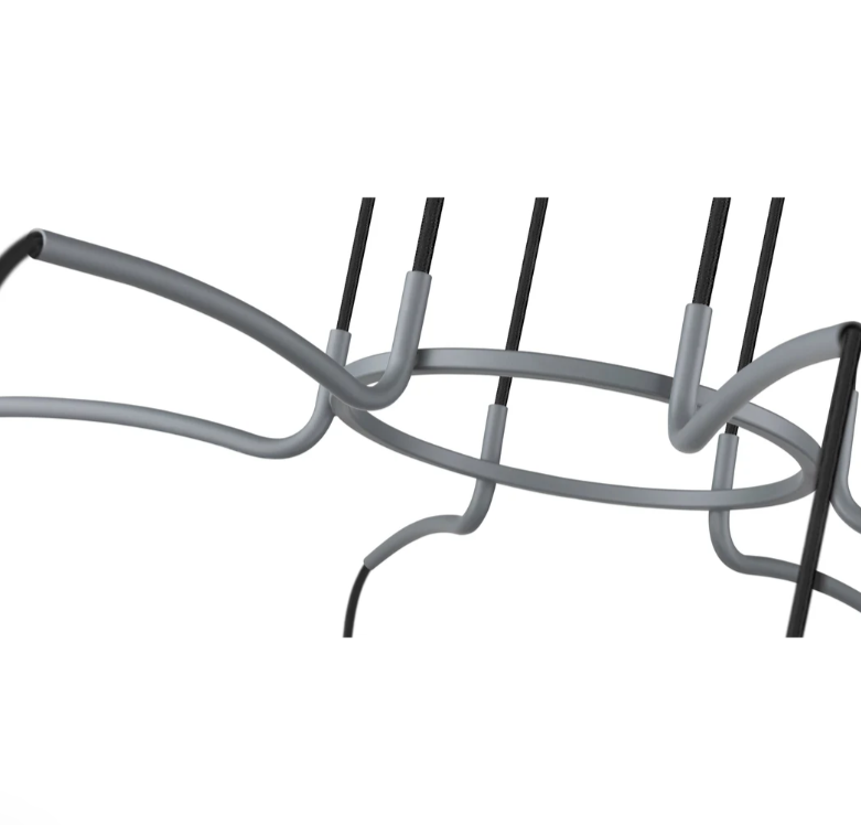 Mirage Lighting Milly 6-Light Matte Grey Chandelier