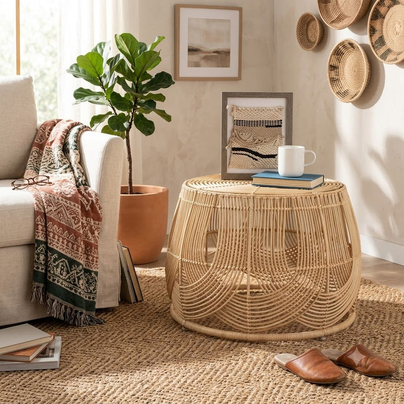 SOMME Rattan Table