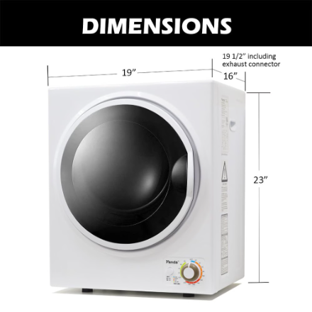 Panda 1.5 cu.ft.  Electric Portable Compact Laundry Dryer