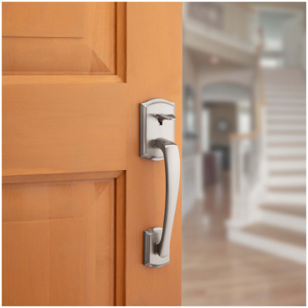 Weiser Prescott Satin Nickel Exterior Door Handleset
