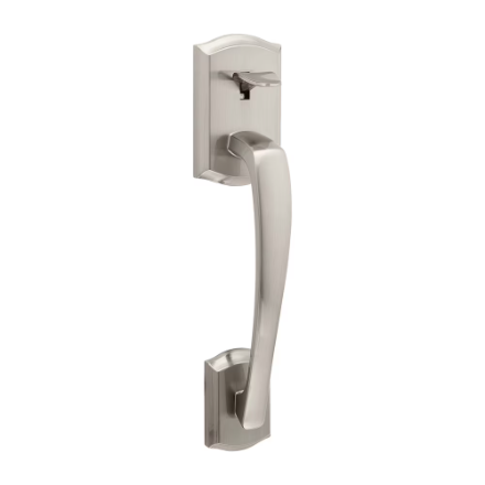 Weiser Prescott Satin Nickel Exterior Door Handleset