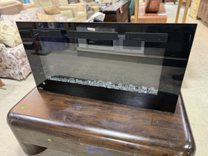 Napoleon Electric Fireplace - Modern Glass Panel