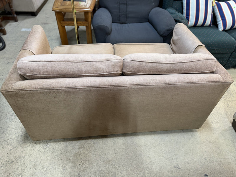 Modern Brown Loveseat Sofa