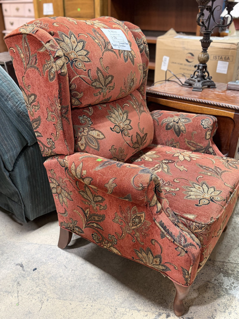 Classic Floral Upholstered Armchair