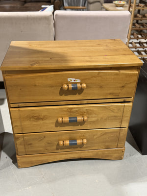 3-Drawer Wooden Storage Dresser