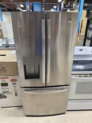 GE Stainless Steel French Door Refrigerator with Bottom Freezer