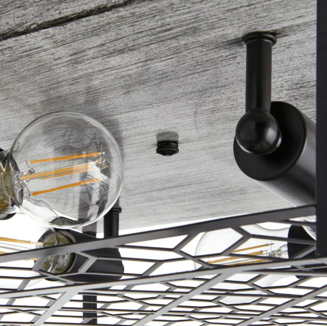 Home Decorators 4-Light Cage Flushmount Ceiling Light