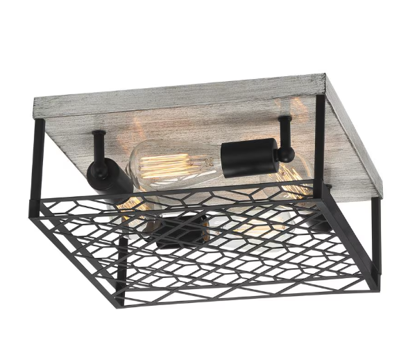 Home Decorators 4-Light Cage Flushmount Ceiling Light