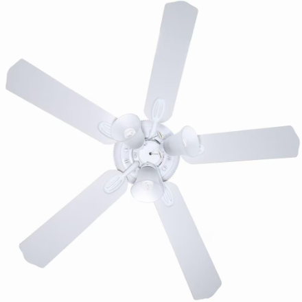 Hampton Bay Glendale White Ceiling Fan Light