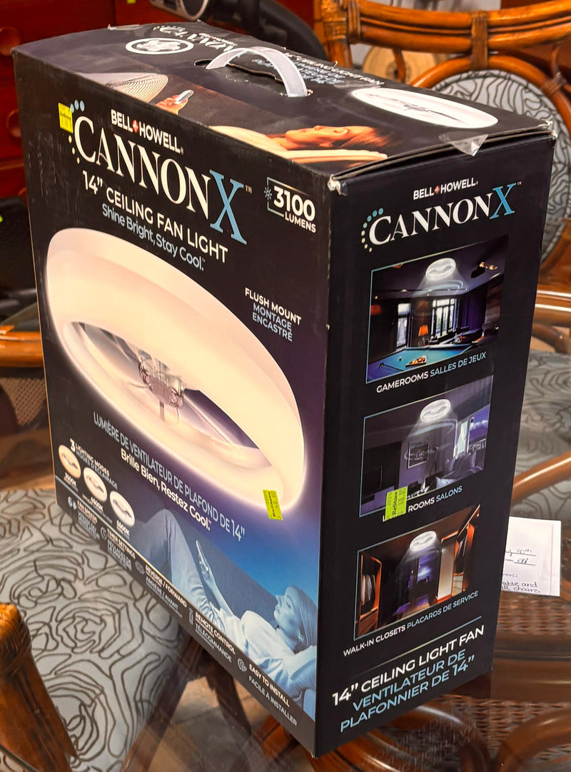 Bell + Howell CannonX 14-inch LED Ceiling Light Fan