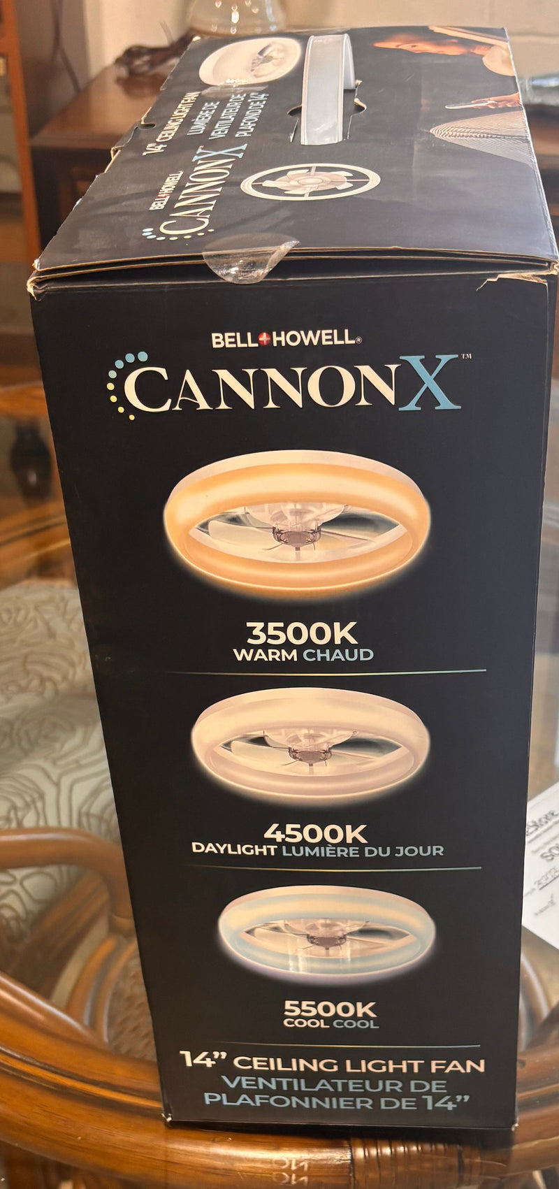 Bell + Howell CannonX 14-inch LED Ceiling Light Fan
