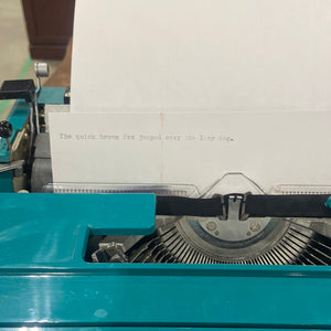 Olivetti Studio 45 Teal Typewriter