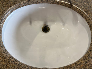 Circular Bath Vanity with Granite Top