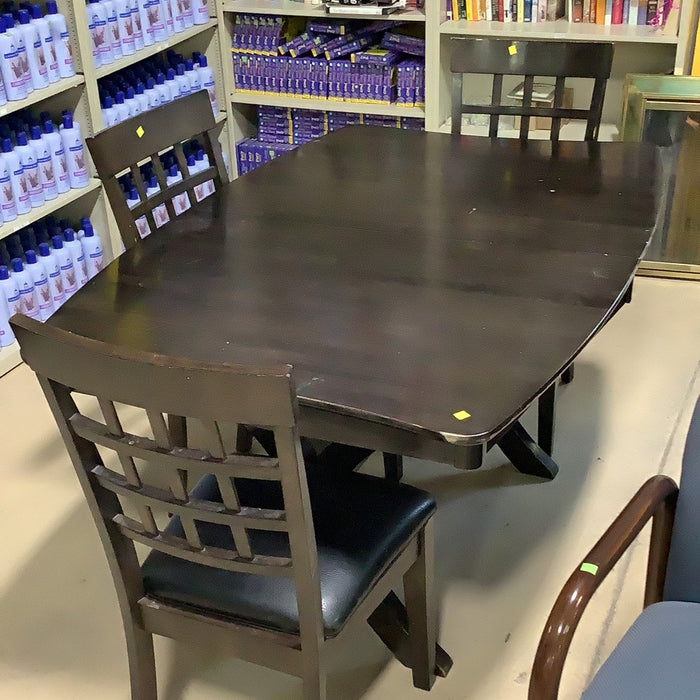 Black Wood Dining Set