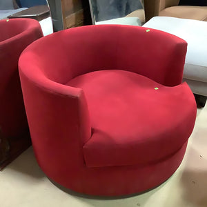 Rotating Red Tub Chair