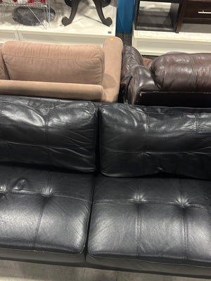 Black Leather Loveseat