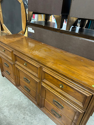 Nine Drawer Solid Wood Dresser