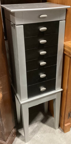 Grey & Black Jewelry Armoire