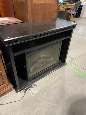 Black Fireplace Unit