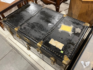 Black and Metal Storage Chest